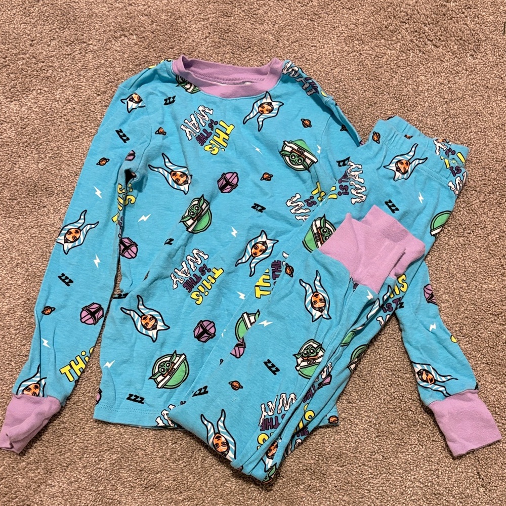 Spotted Zebra/Star Wars Ashoka Tano pajamas
